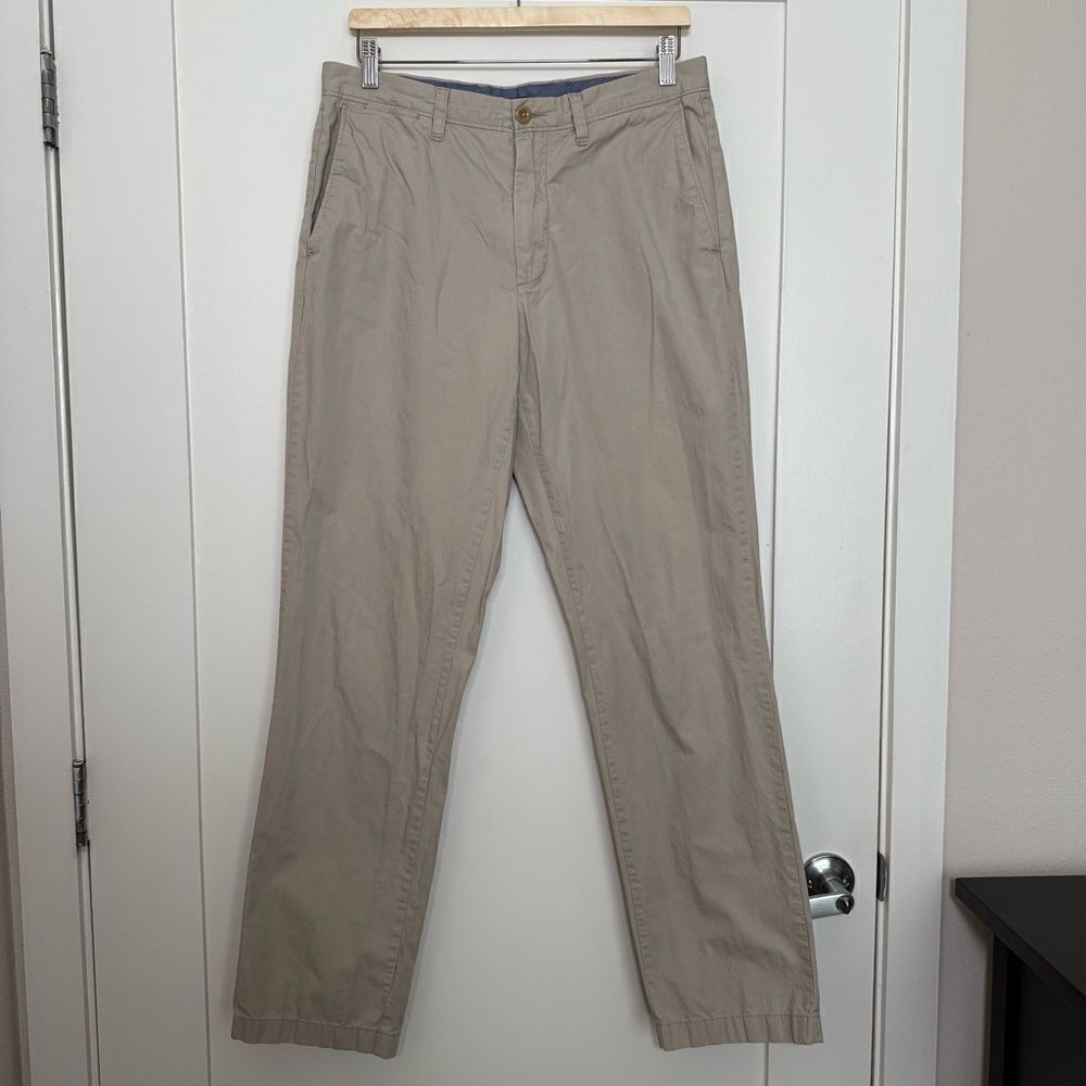J Crew Pants Mens 32x34 Beige Essex Pant Chino Straight Leg Lightweight Coastal
